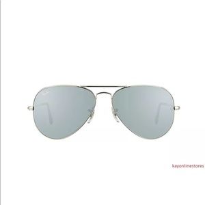 B New Genuine Ray Ban 3025 W3277 Silver Aviator